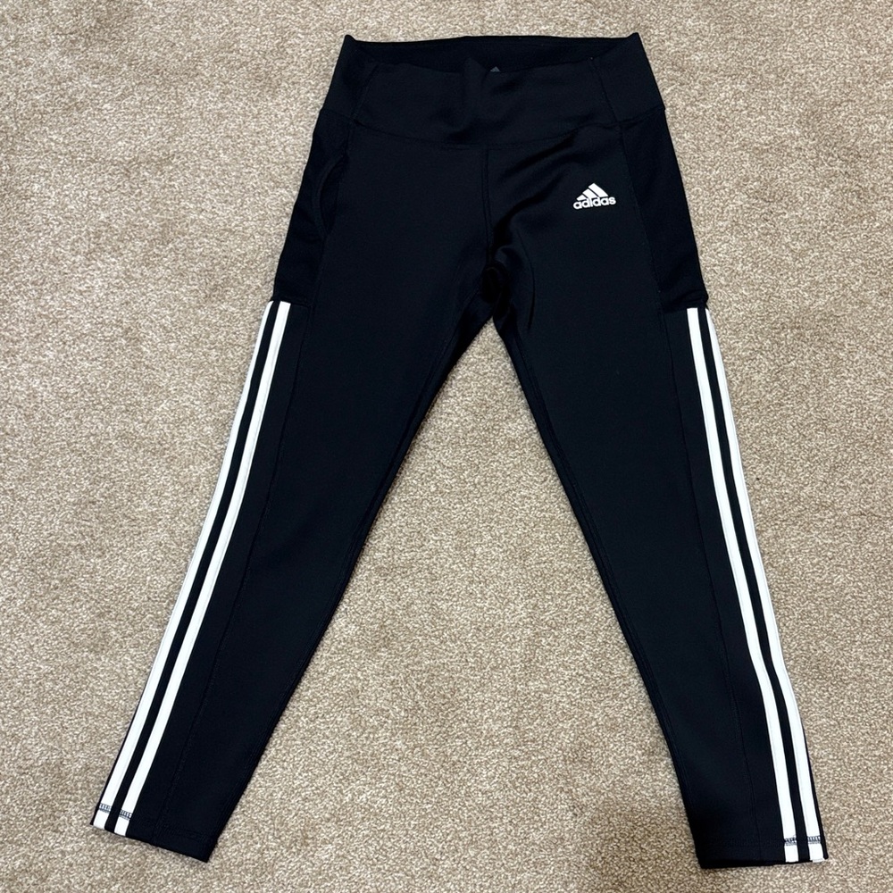 Adidas Women’s Leggings with White Stripes